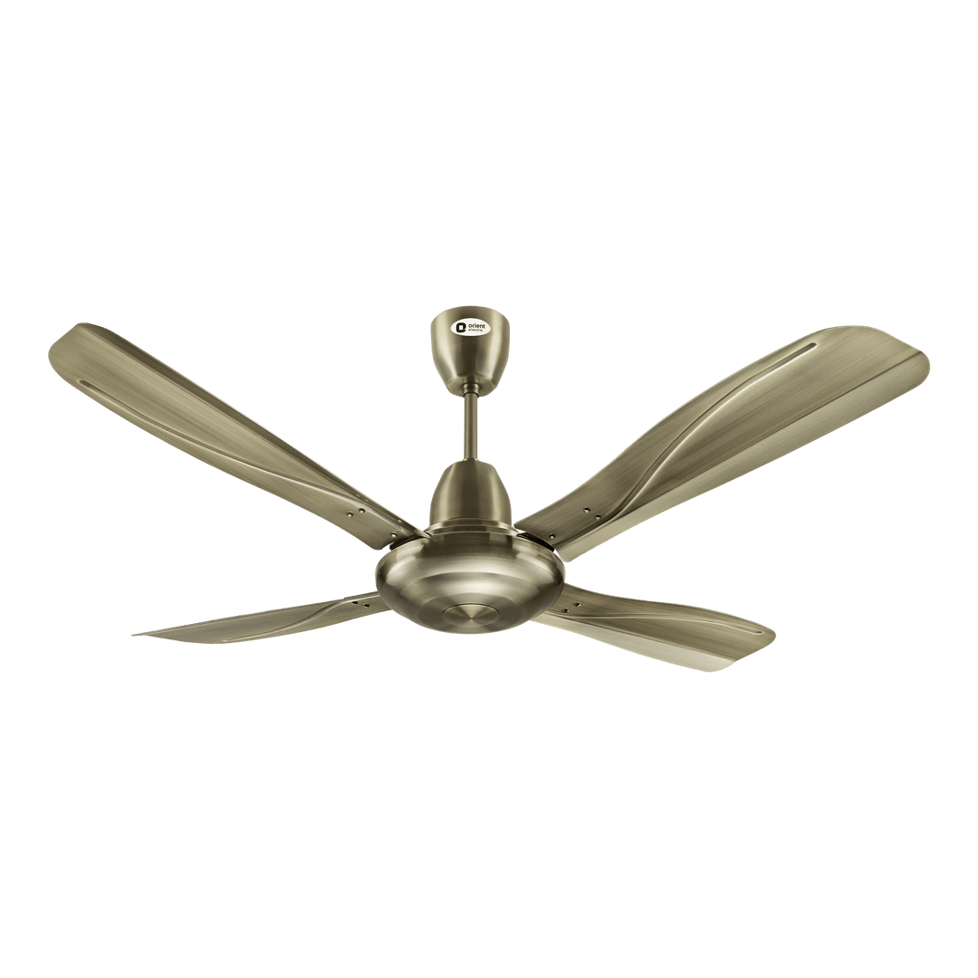 Stallion 1320mm Wide Tipped and Electroplated Finish Blades Ceiling Fan