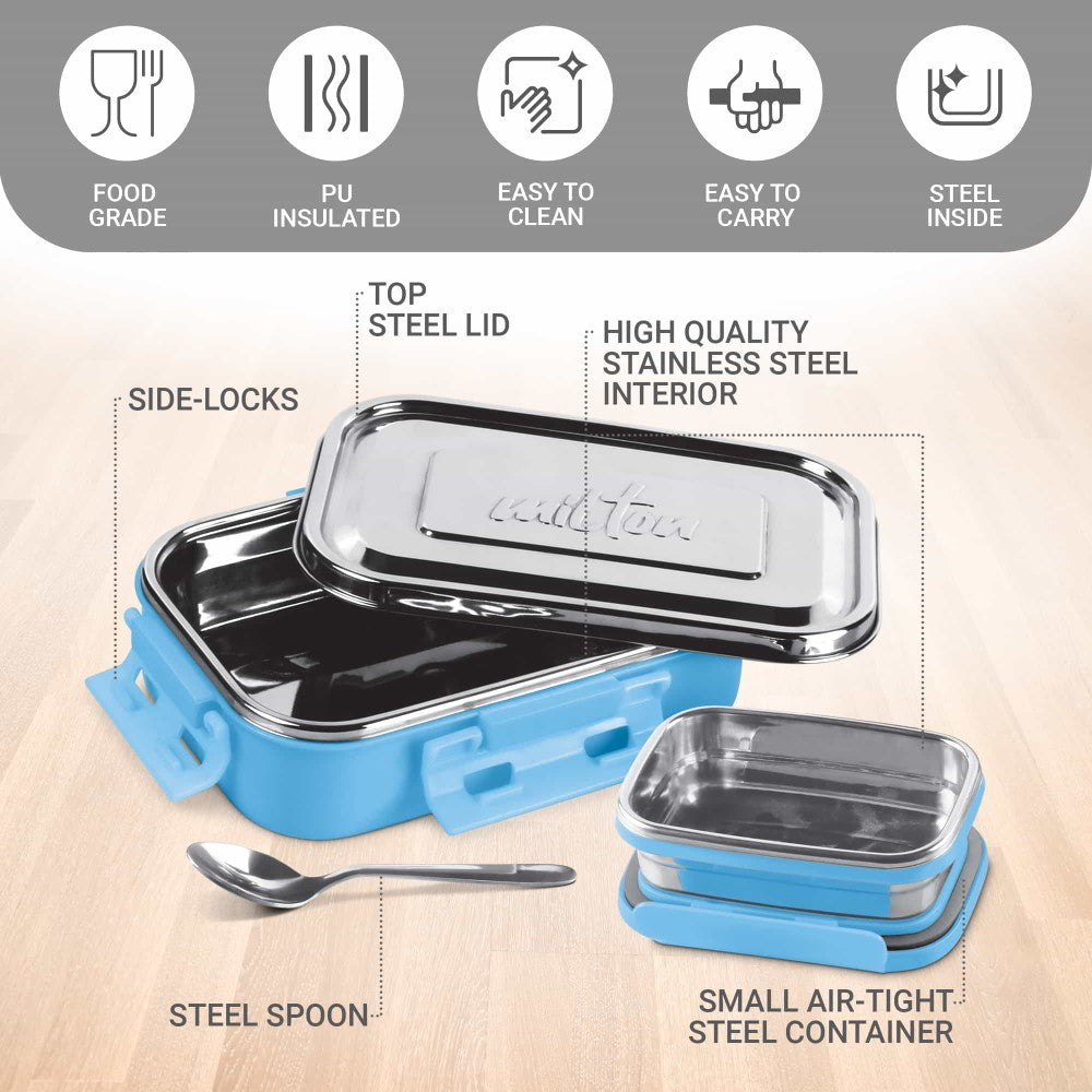 Steel Flat Lunchbox (Milton)