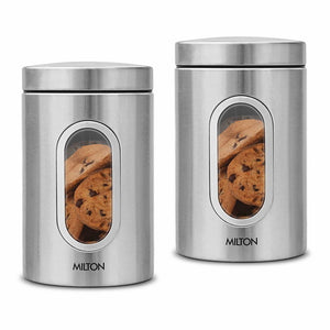 Steel Clear Round Jar (Milton)