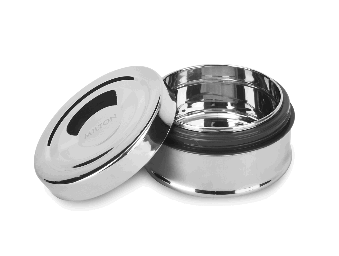 Steel Snack Stainless Steel Tiffin (Milton)