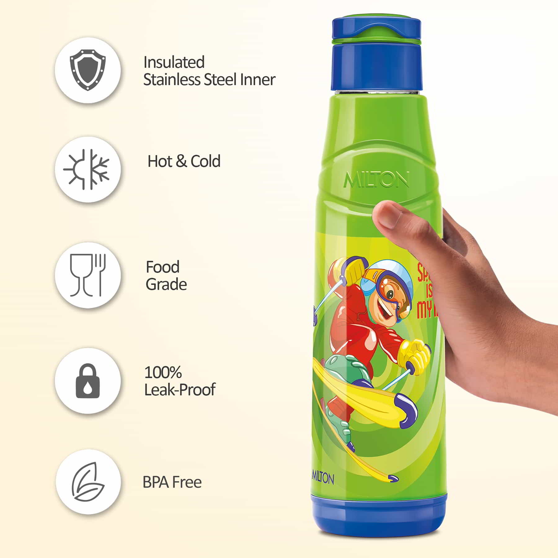 Steel Speedy Insulated Kids Bottle (Milton)