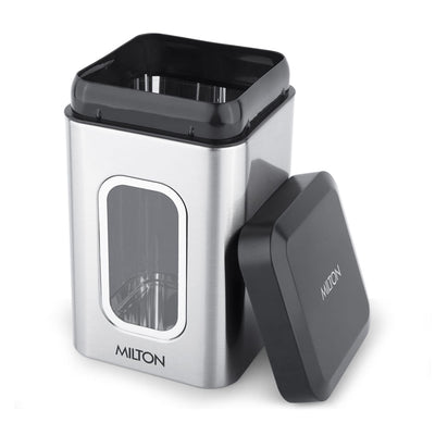 Steel Clear Square Jar (Milton)