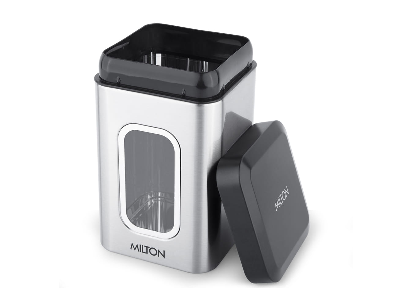 Steel Clear Square Jar (Milton)