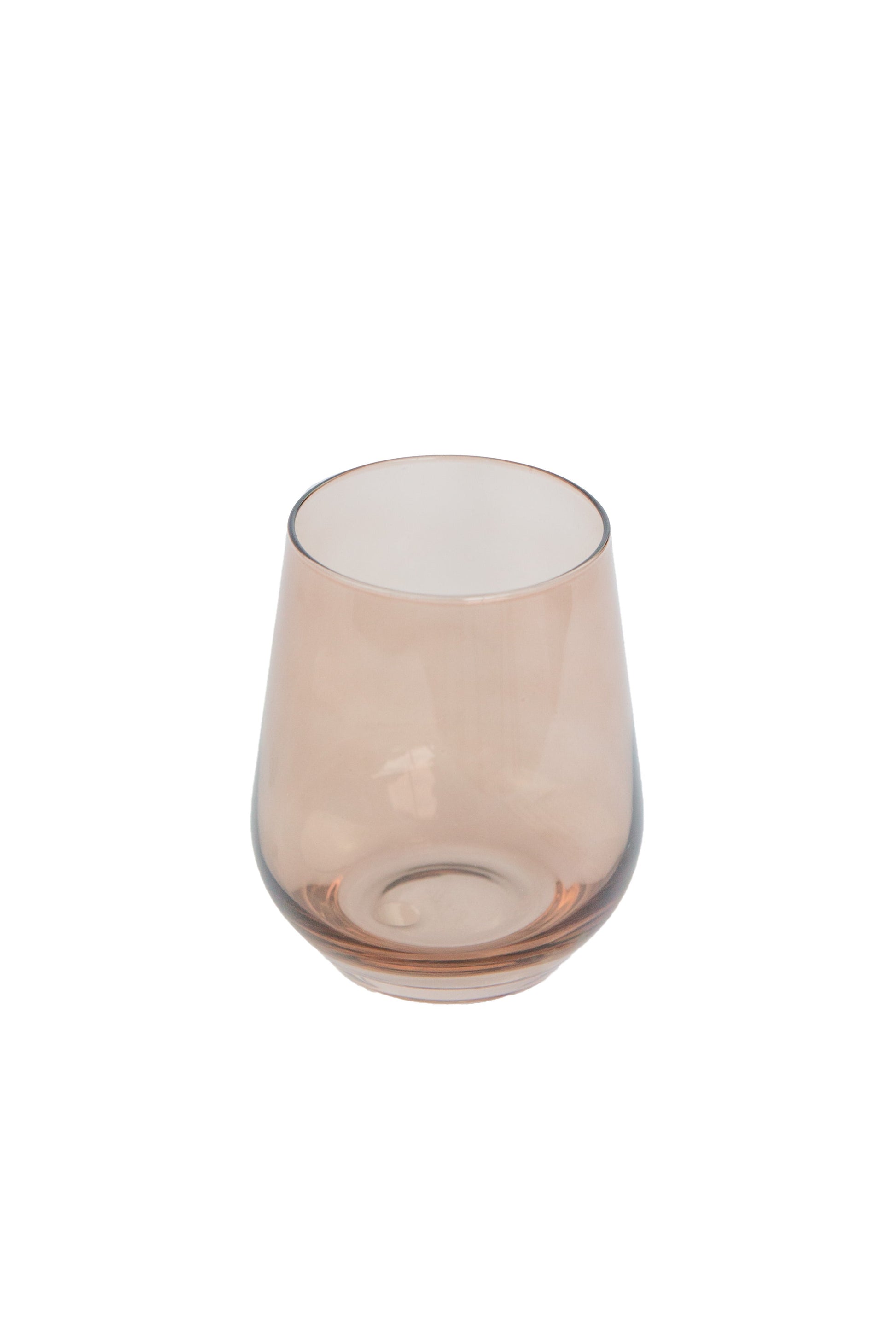 Estelle Colored Wine Stemless - Set of 2 {Mocha Mousse (Our Amber Smoke)}