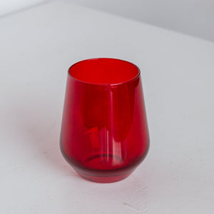 Estelle Colored Wine Stemless - Set of 2 {Red}