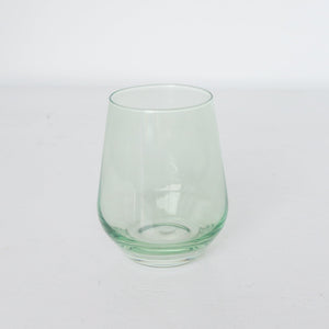 Estelle Colored Wine Stemless - Set of 2 {Mint Green}
