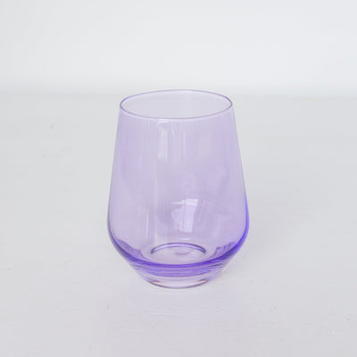 Estelle Colored Wine Stemless - Set of 2 {Lavender}