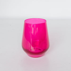 Estelle Colored Wine Stemless - Set of 6 {Viva Magenta (Our Fuchsia)}.