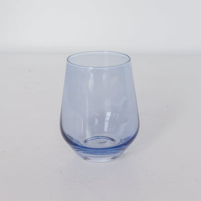 Estelle Colored Wine Stemless - Set of 6 {Cobalt Blue}