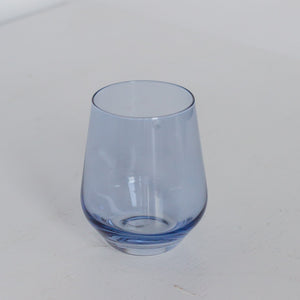 Estelle Colored Wine Stemless - Set of 6 {Cobalt Blue}