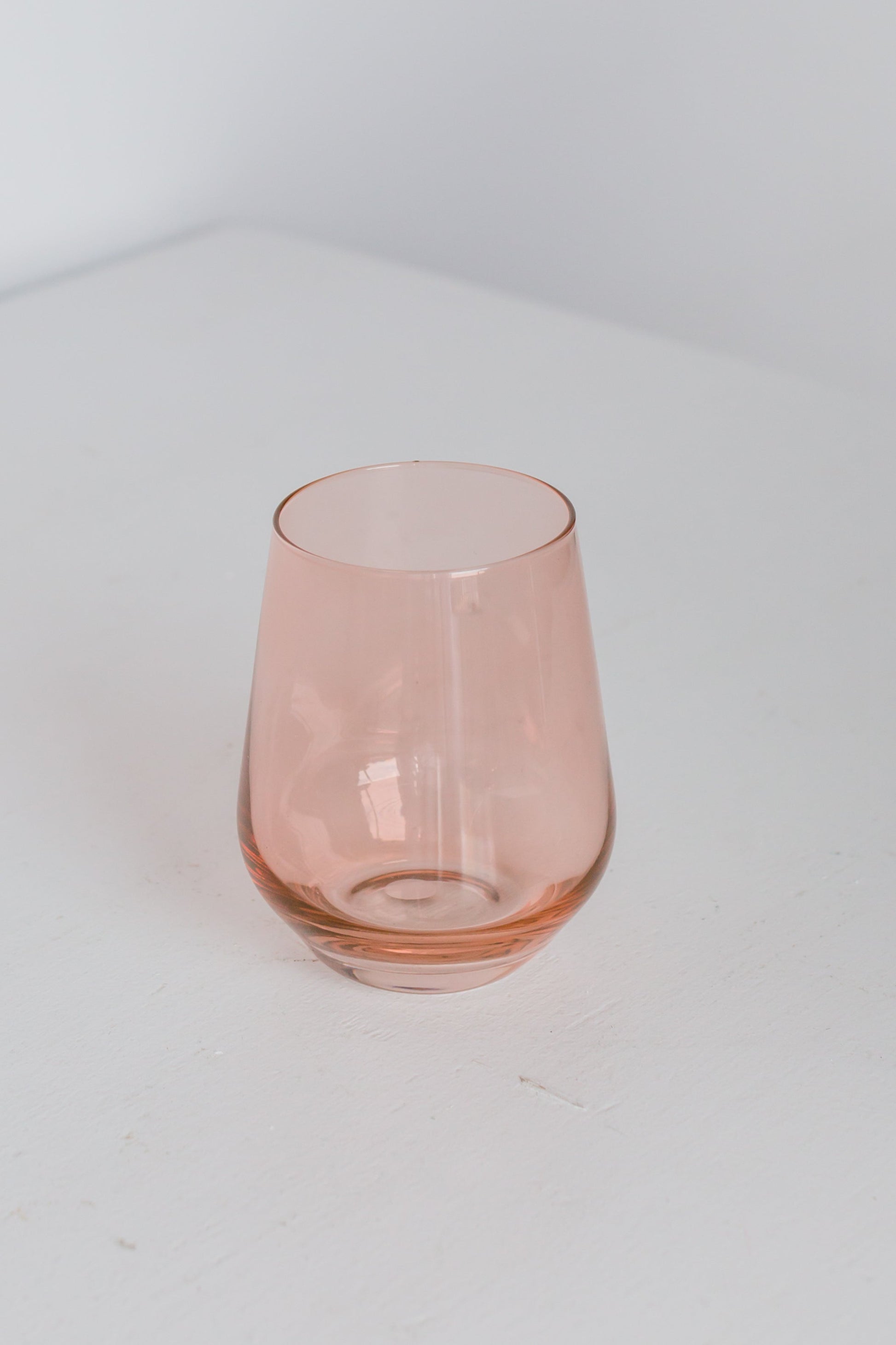 Estelle Colored Wine Stemless - Set of 6 {Blush Pink}