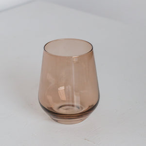 Estelle Colored Wine Stemless - Set of 6 {Mocha Mousse (Our Amber Smoke)}
