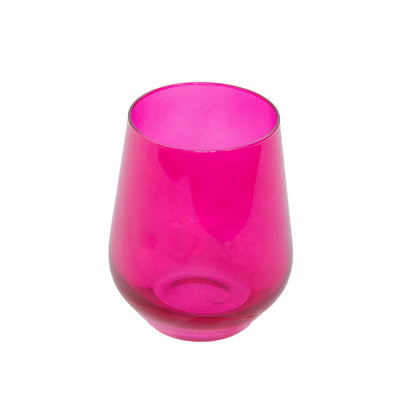 Estelle Colored Wine Stemless - Set of 6 {Viva Magenta (Our Fuchsia)}.