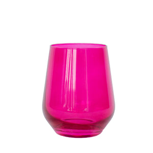 Estelle Colored Wine Stemless - Set of 6 {Viva Magenta (Our Fuchsia)}.