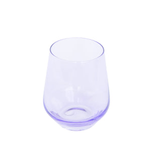 Estelle Colored Wine Stemless - Set of 2 {Lavender}