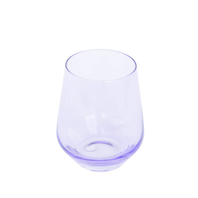 Estelle Colored Wine Stemless - Set of 6 {Lavender}
