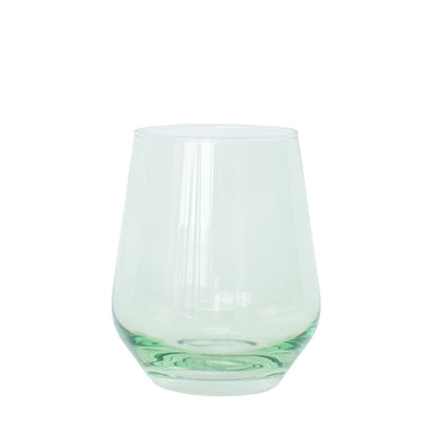 Estelle Colored Wine Stemless - Set of 2 {Mint Green}