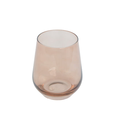 Estelle Colored Wine Stemless - Set of 6 {Mocha Mousse (Our Amber Smoke)}