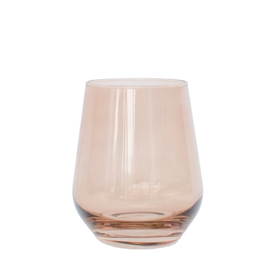 Estelle Colored Wine Stemless - Set of 2 {Mocha Mousse (Our Amber Smoke)}