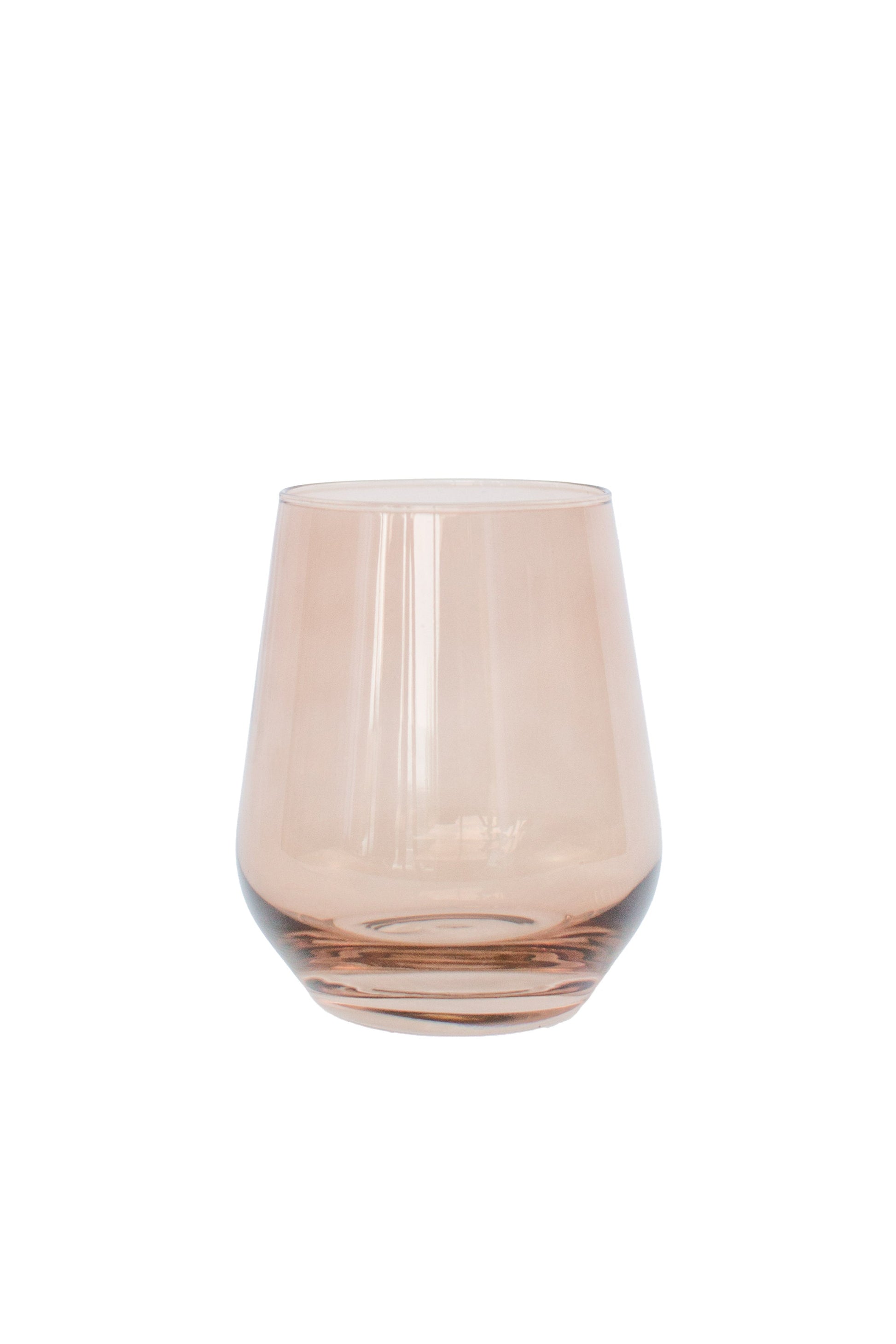 Estelle Colored Wine Stemless - Set of 2 {Mocha Mousse (Our Amber Smoke)}