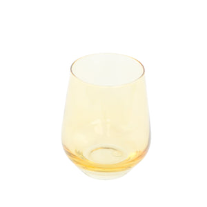 Estelle Colored Wine Stemless - Set of 2 {Yellow}