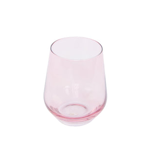 Estelle Colored Wine Stemless - Set of 2 {Rose}