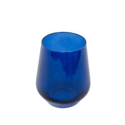 Estelle Colored Wine Stemless - Set of 6 {Midnight Blue}