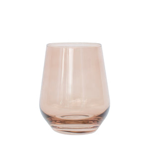 Estelle Colored Wine Stemless - Set of 6 {Mocha Mousse (Our Amber Smoke)}