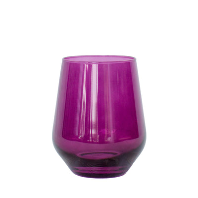 Estelle Colored Wine Stemless - Set of 6 {Amethyst}