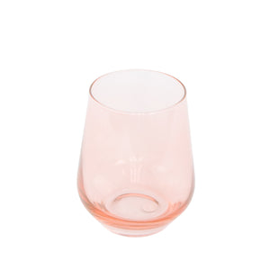 Estelle Colored Wine Stemless - Set of 2 {Blush Pink}