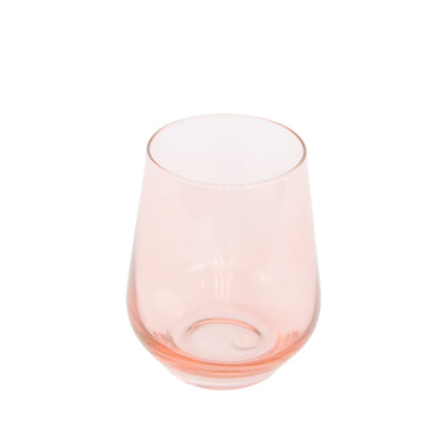Estelle Colored Wine Stemless - Set of 6 {Blush Pink}