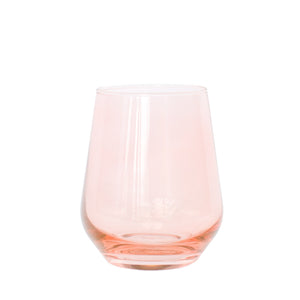Estelle Colored Wine Stemless - Set of 2 {Blush Pink}