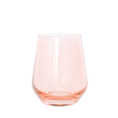 Estelle Colored Wine Stemless - Set of 2 {Blush Pink}