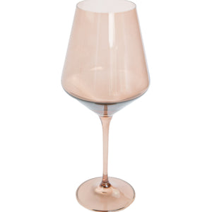 Estelle Colored Wine Stemware - Set of 2 {Mocha Mousse (Our Amber Smoke)}