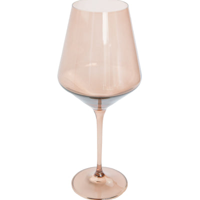 Estelle Colored Wine Stemware - Set of 2 {Mocha Mousse (Our Amber Smoke)}