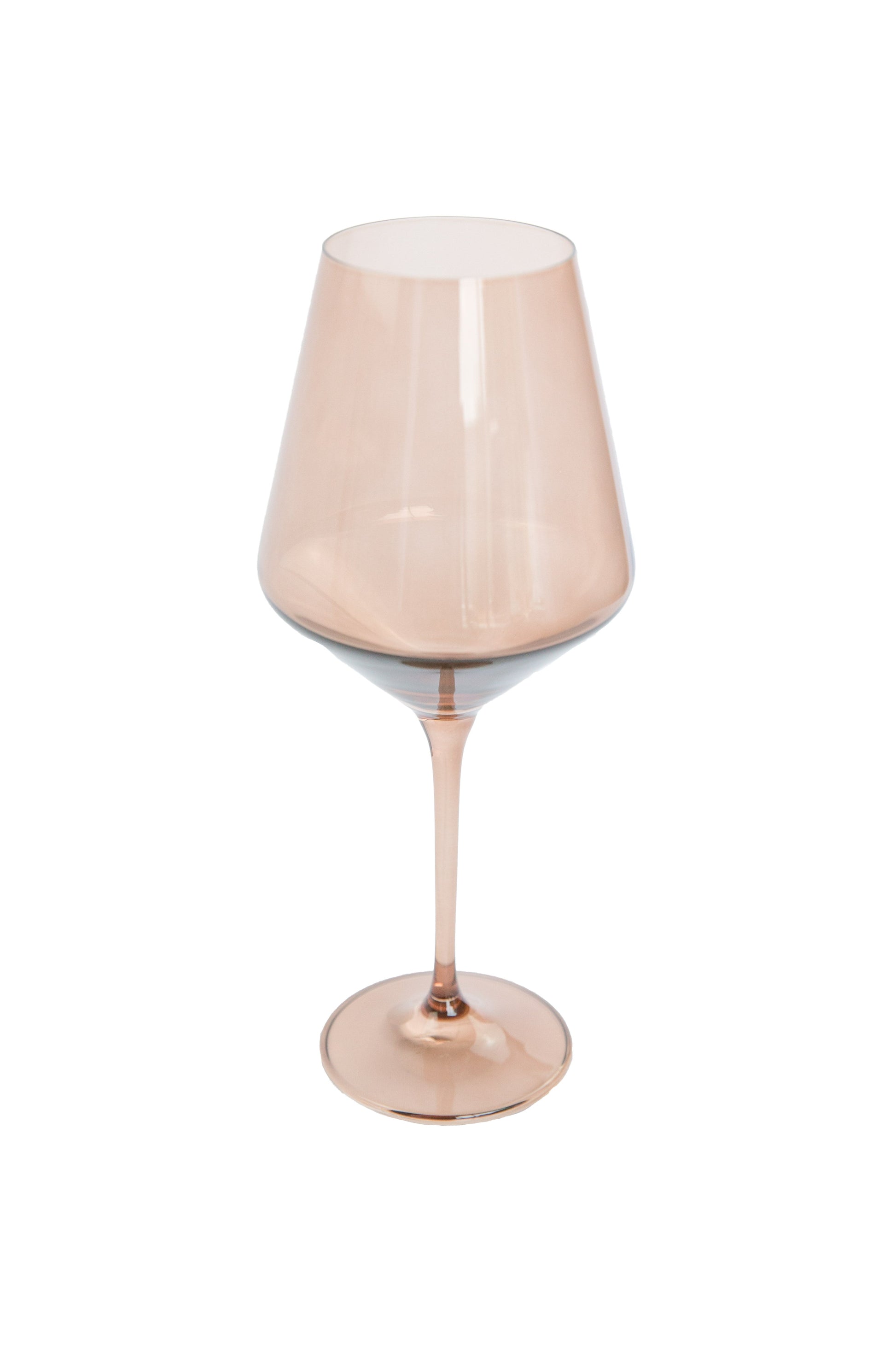 Estelle Colored Wine Stemware - Set of 2 {Mocha Mousse (Our Amber Smoke)}