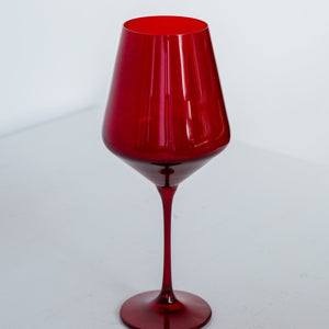 Estelle Colored Wine Stemware - Set of 2 {Red}