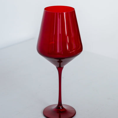 Estelle Colored Wine Stemware - Set of 2 {Red}
