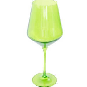 Estelle Colored Wine Stemware - Set of 2 {Forest Green}