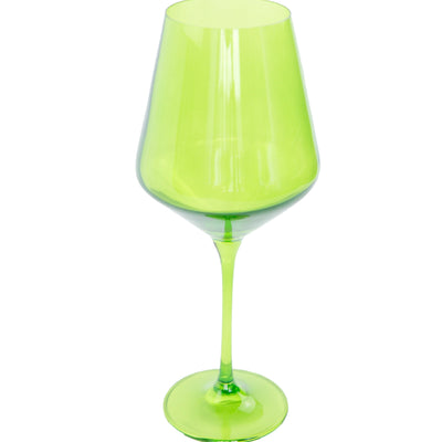 Estelle Colored Wine Stemware - Set of 2 {Forest Green}