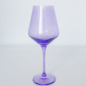 Estelle Colored Wine Stemware - Set of 2 {Lavender}