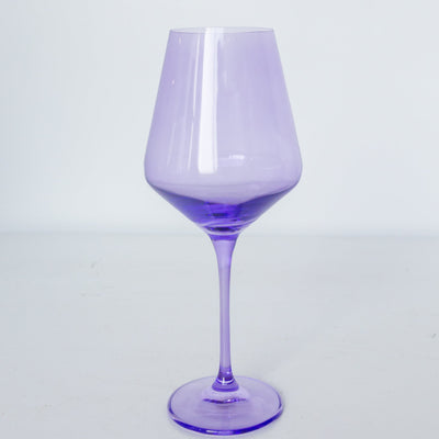Estelle Colored Wine Stemware - Set of 6 {Lavender}