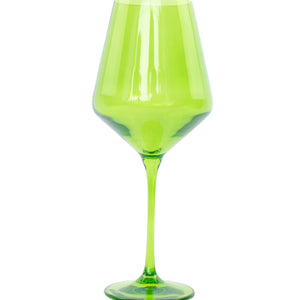 Estelle Colored Wine Stemware - Set of 2 {Forest Green}