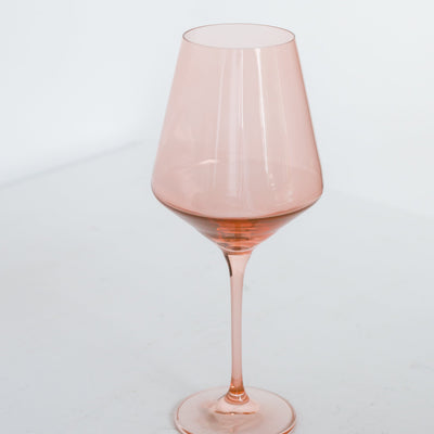 Estelle Colored Wine Stemware - Set of 6 {Blush Pink}