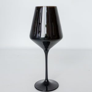 Estelle Colored Wine Stemware - Set of 2 {Black}