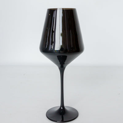 Estelle Colored Wine Stemware - Set of 2 {Black}