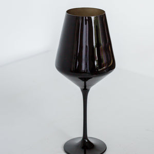 Estelle Colored Wine Stemware - Set of 2 {Black}