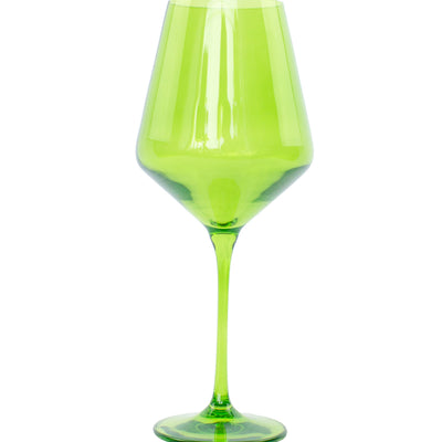 Estelle Colored Wine Stemware - Set of 6 {Forest Green}