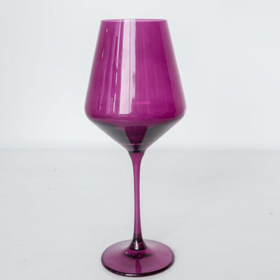 Estelle Colored Wine Stemware - Set of 2 {Amethyst}