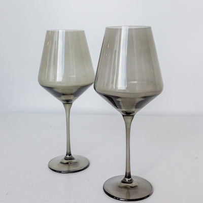 Estelle Colored Wine Stemware - Set of 6 {Gray Smoke}